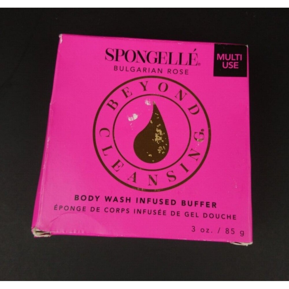 Spongelle ~ BULGARIAN ROSE  Body Wash Infused Buffer ~ Multi-Use ~ 3 oz ~ BNIB